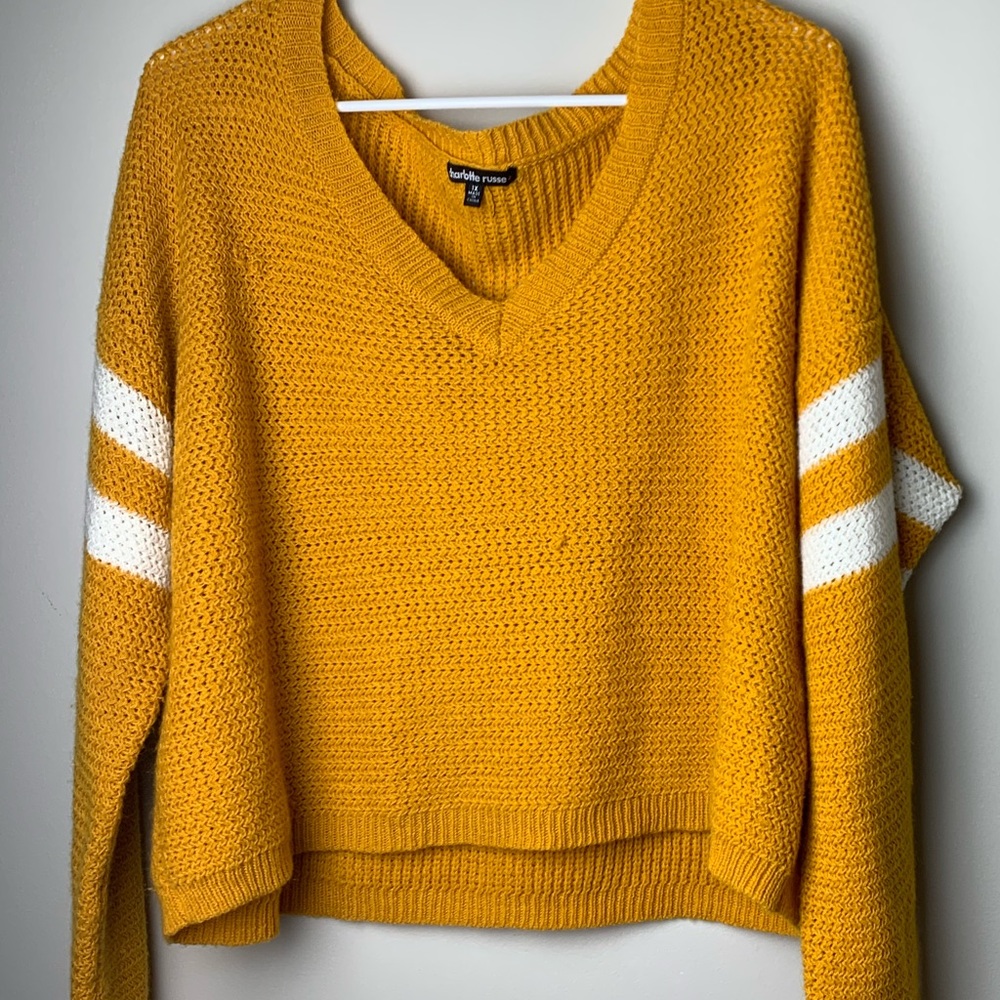 yellow sweater